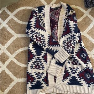 Forever21+ tribal cardigan